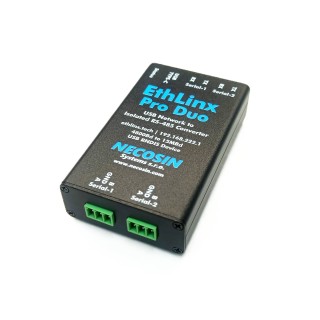 EthLinx Pro Duo | 2x Isolated RS-485 USB Data Converter over TCP Sockets