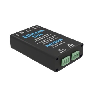 EthLinx Duo | Convertitore dati USB UART 2x tramite socket TCP