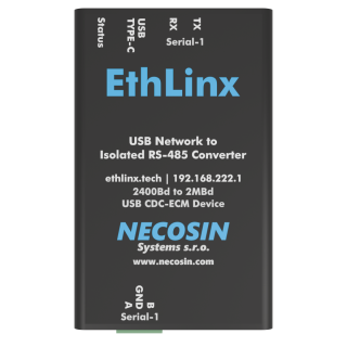 EthLinx | 1x Isolated RS-485 USB Data Converter over TCP...