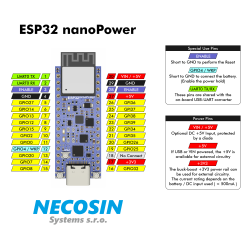 ESP32 nanoPower - Ultra-Low-Power-Entwicklungsboard mit Batteriemanagement